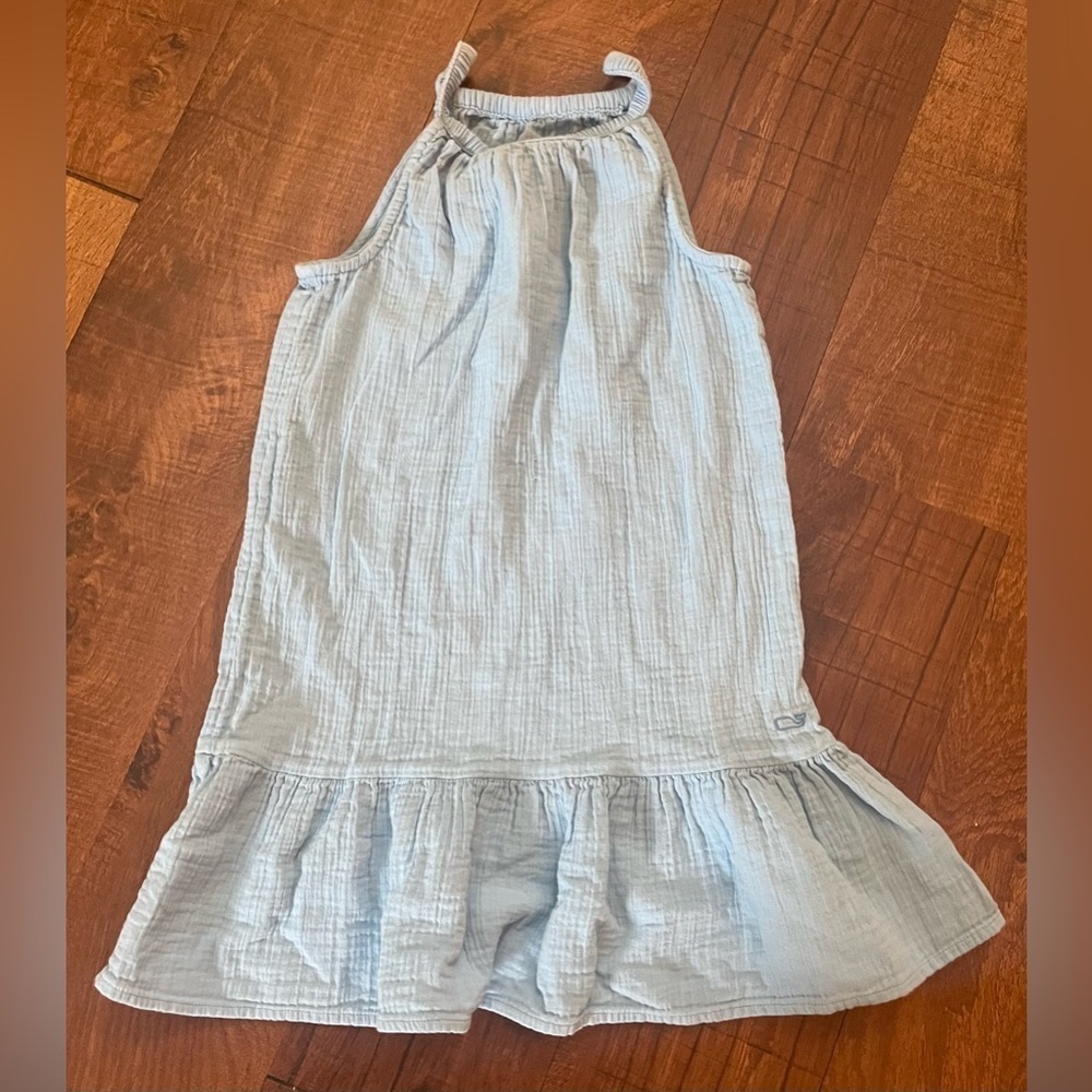 Vineyard Vines girls summer dress blue Sz small 7/8
